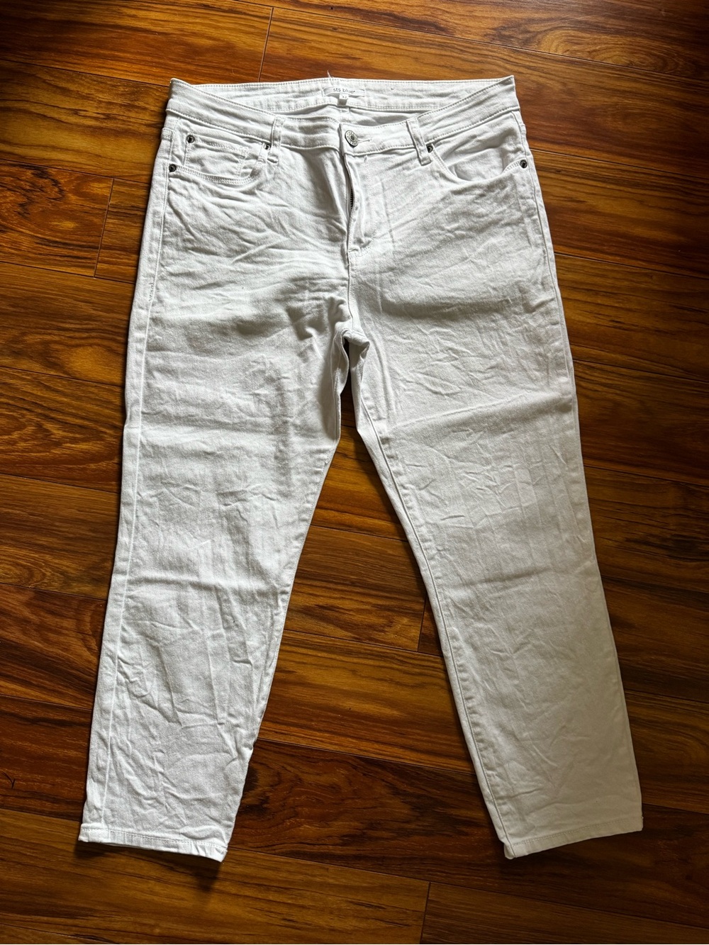 STS Blue Women's White Straight-Leg Denim Jeans